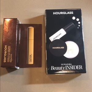 Hourglass mascara, spf primer, and powder - travel